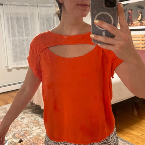 we the free free people orange tee - Picture 1 of 3